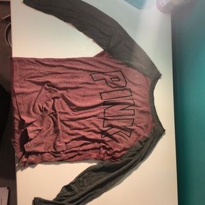 Pink long sleeve t-shirt